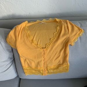 Yellow Urban Outfitters crop